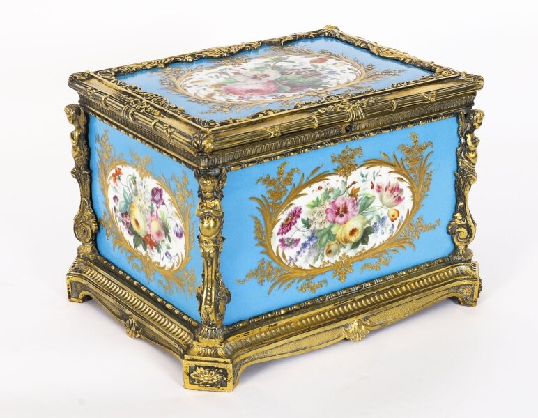 Antique French Sevres Porcelain and Ormolu Jewellery Casket C1860 19th C | Ref. no. A4652 | Regent Antiques