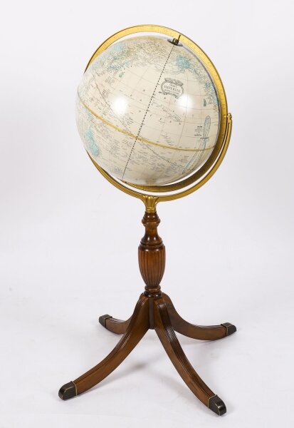 Vintage Crams Imperial World Globe USA on Stand by George F. Cram 20th C | Ref. no. A4684 | Regent Antiques