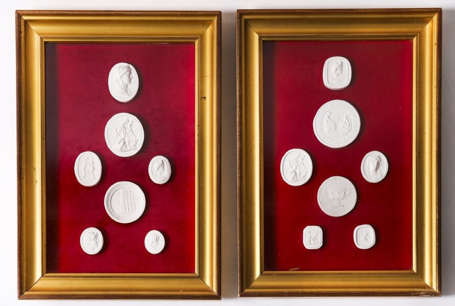 Antique Pair Framed  Grand Tour Giovanni Liberotti Intaglios 19th C | Ref. no. A4693 | Regent Antiques