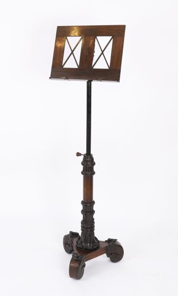 Antique William IV Gonçalo Alves Tripod Music Stand c.1830 19th Century | Ref. no. A4714 | Regent Antiques
