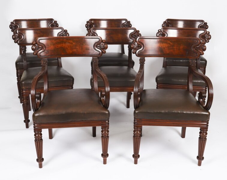 Antique Set 8 English William IV  Barback Dining Chairs Circa 1830  19th C | Ref. no. A4731 | Regent Antiques