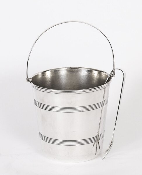 Antique Edwardian Silver Plate Ice Pail Bucket Tongs By Dawson C1900 | Ref. no. A4747a | Regent Antiques