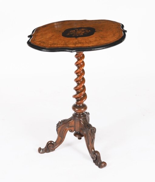 Antique Victorian Burr Walnut Wine / Occasional Table c.1860 19th C | Ref. no. A4780 | Regent Antiques
