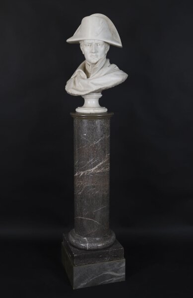 Fine Antique Napoleon Bonaparte Marble Bust & Pedestal  Early19th C  169cm | Ref. no. A4824a | Regent Antiques