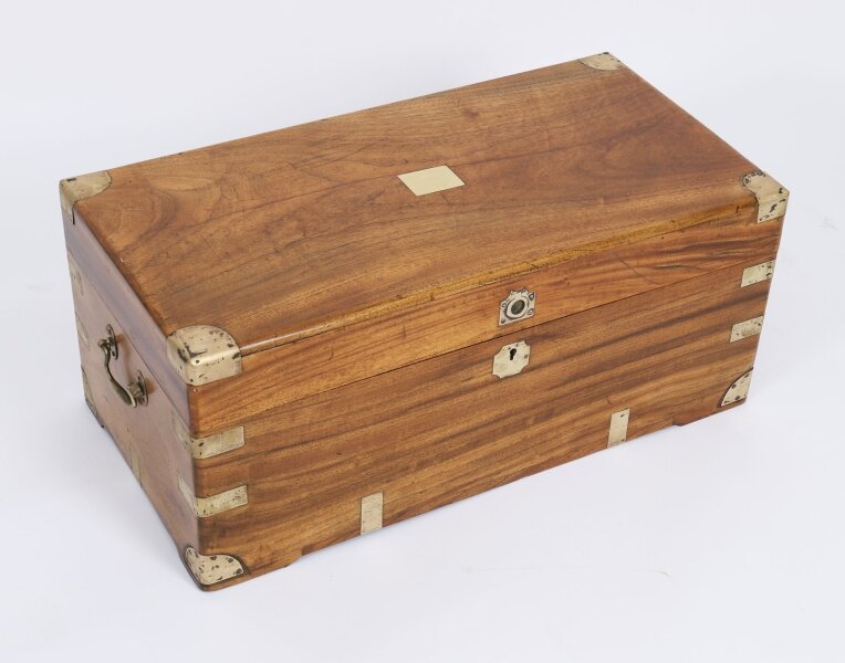 Antique Petit Military Campaign Camphorwood Trunk Coffer Early19th C | Ref. no. A4888 | Regent Antiques