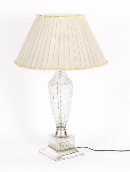 Antique Bohemian Art Deco Crystal Cut Table Lamp  Circa 1920 | Ref. no. A4896 | Regent Antiques