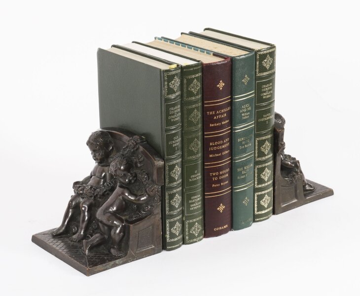 Antique Pair Bronze Classical Cupid Sculptures / Bookends by K&O Circa 1900 | Ref. no. A4899 | Regent Antiques