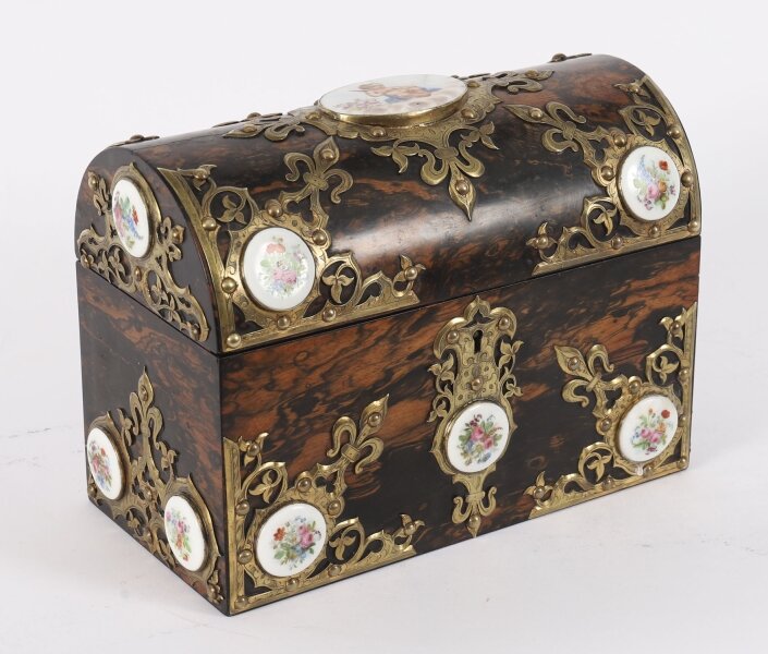 Antique Coromandel and Brass Stationary Casket Howell James & Co.19th Century | Ref. no. A5020 | Regent Antiques