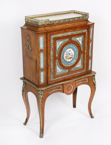 Antique French Kingwood Ormolu Pier Cabinet Sevres Plaques 19th Century | Ref. no. A5059 | Regent Antiques