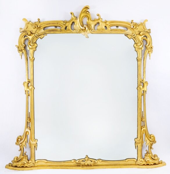 Antique Large Rococo Revival Giltwood Wall  Mirror c.1850   205x206cm  19th C | Ref. no. A5064 | Regent Antiques