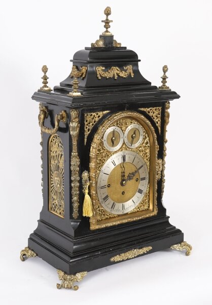 Antique Ormolu Mounted Ebonised Gilt Bronze Chiming Mantel Clock c1860 | Ref. no. A5074 | Regent Antiques
