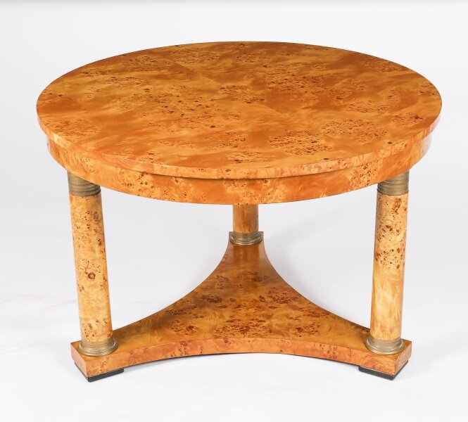 Antique Burr Elm Biedermeier Revival Coffee Occasional Table 20th Century | Ref. no. A5094 | Regent Antiques