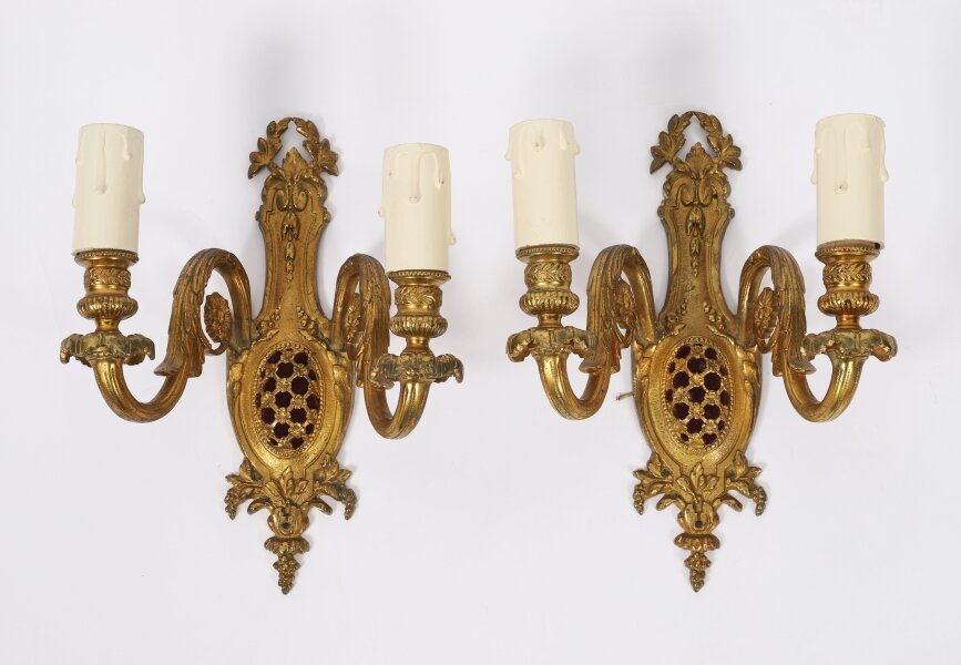 Antique Pair French Gilt BronzeOrmolu Wall Lights Appliques 19th century | Ref. no. A5129 | Regent Antiques