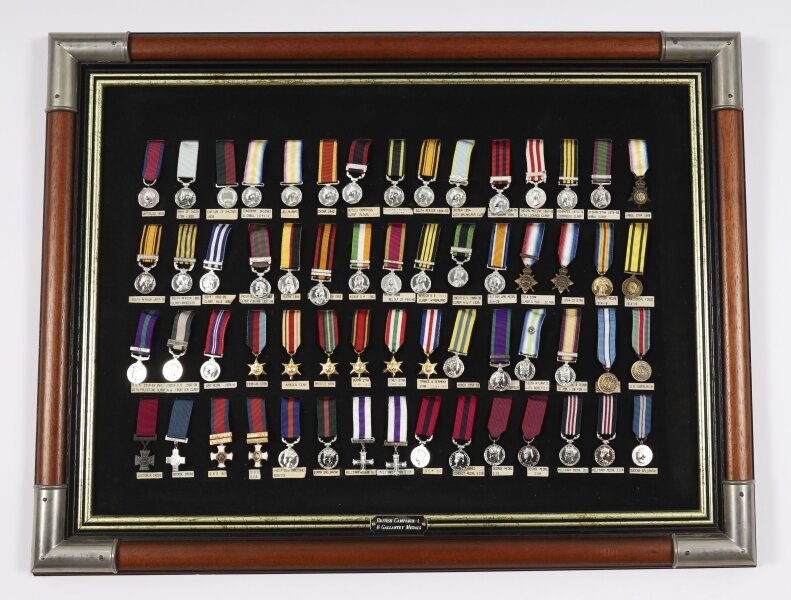 Vintage Framed Display of British Gallantry & Campaign Medals 20th Century | Ref. no. A5144 | Regent Antiques