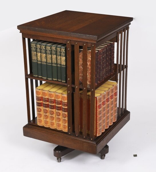 Antique English Victorian Oak Revolving Bookcase Circa 1890 | Ref. no. A5150 | Regent Antiques