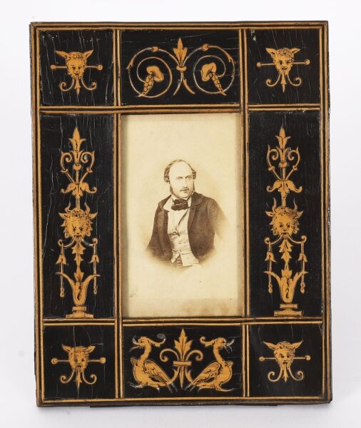 Vintage Sorrento Olive Wood Rectangular Portrait Photo Frame19thC 19.5x10cm | Ref. no. A5170 | Regent Antiques