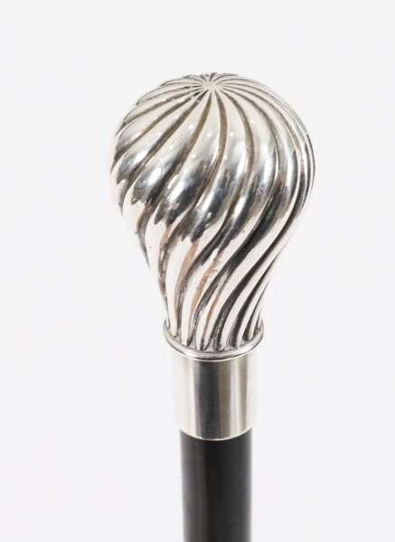 Antique French Silver-plated Walking Stick Cane C1880  94cm 37inches | Ref. no. A5187c | Regent Antiques