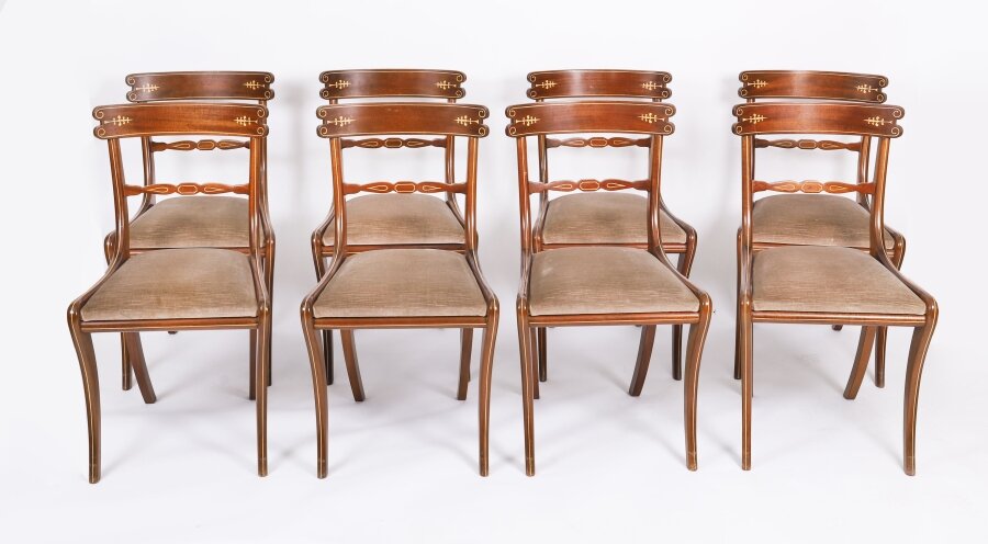 Vintage Set 8 Shield Back Dining Chairs by William Tillman  20th C | Ref. no. A5221 | Regent Antiques
