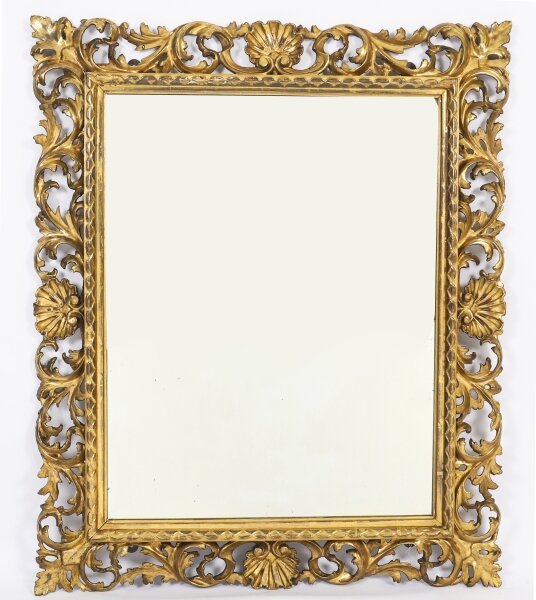 Antique Italian Giltwood Florentine Mirror 19th Century 103 x 87cm | Ref. no. A5254 | Regent Antiques