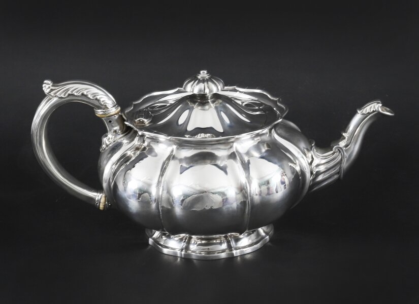 Antique Rare Georgian Sterling Silver Teapot by Paul Storr 1830 19th Century | Ref. no. A5303 | Regent Antiques