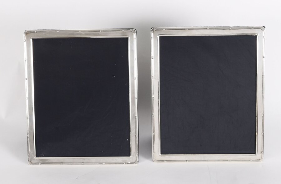 Vintage Pair Sterling Silver Photo Frames  by Arthur Price  & Co 1994  29x24cm | Ref. no. A5319 | Regent Antiques