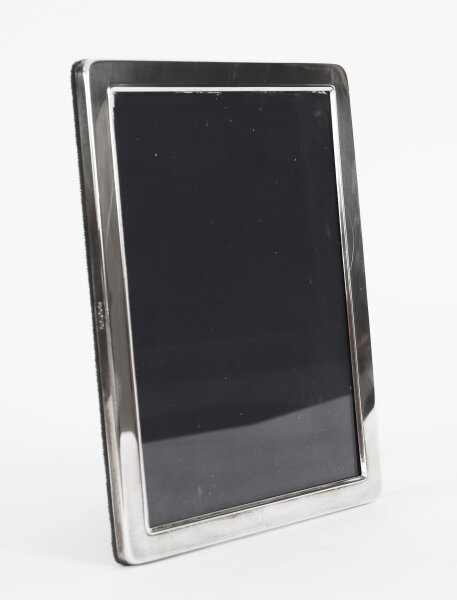 Vintage Sterling Silver Rectangular Portrait Photo Frame  by Carrs 20thC 21x16cm | Ref. no. A5320d | Regent Antiques