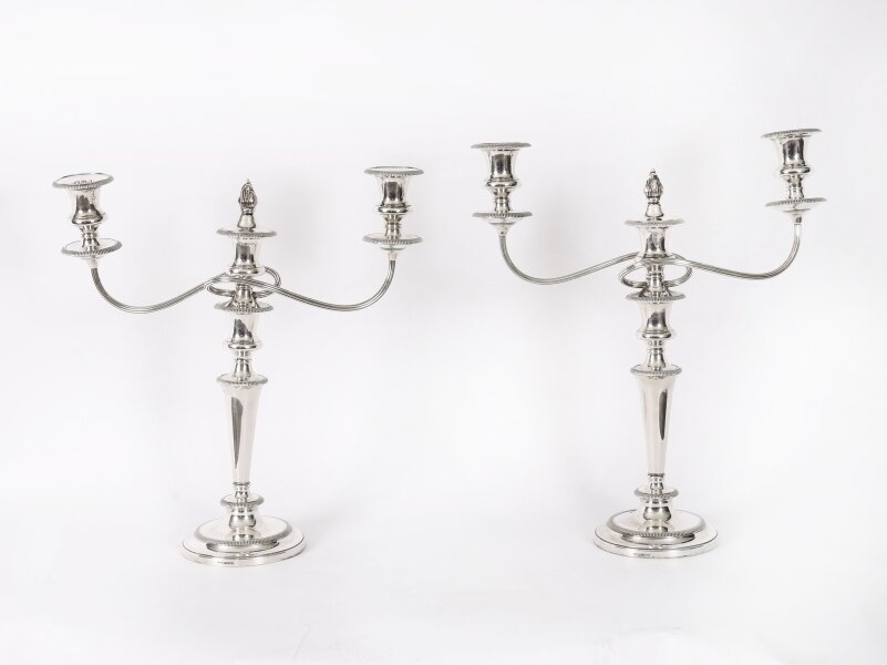 Antique Pair Victorian 3Light Candelabra Garrard & Co C1880 | Ref. no. A5329 | Regent Antiques