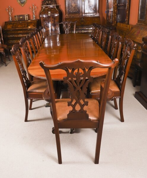 Antique 12ft George III Revival Dining Table & 12 chairs 19th C | Ref. no. A5344b | Regent Antiques