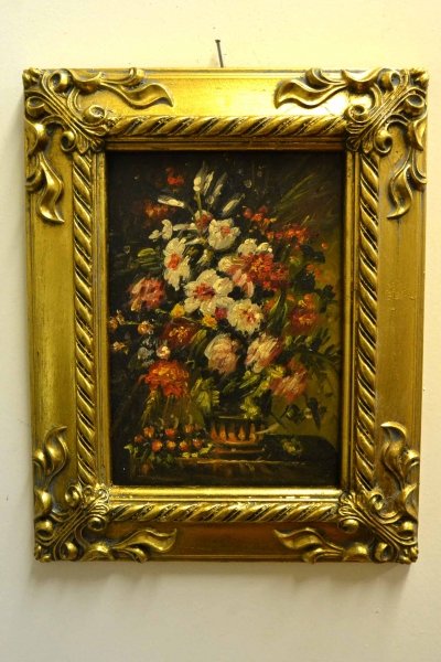 Oil Painting Flowers Giltwood Frame | Ref. no. P0306 | Regent Antiques