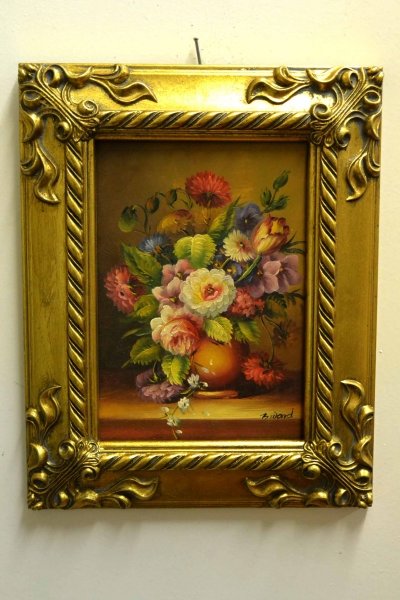 Oil Painting Flowers Giltwood Frame | Ref. no. P0307 | Regent Antiques