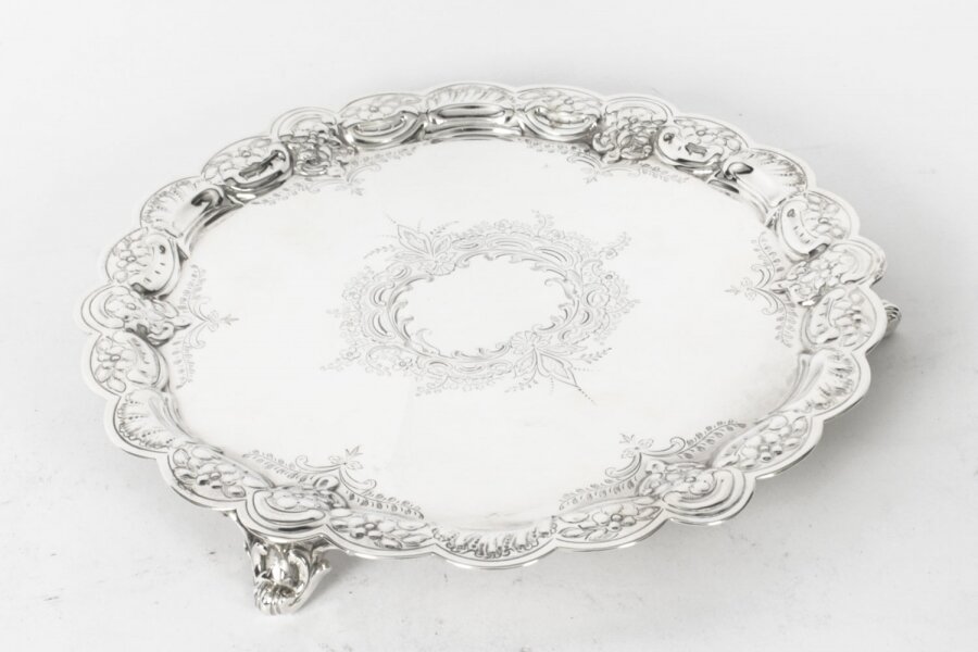 Antique Victorian Silver Plated Salver 19th Century | Ref. no. X0037 | Regent Antiques