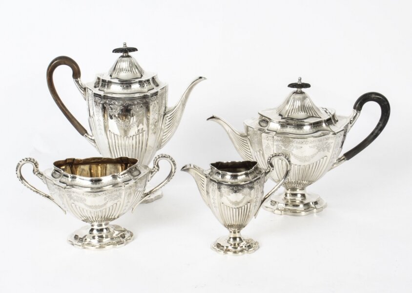 Antique Victorian Adam Revival Silver Plated Tea & Coffee Set C1880 | Ref. no. X0043 | Regent Antiques