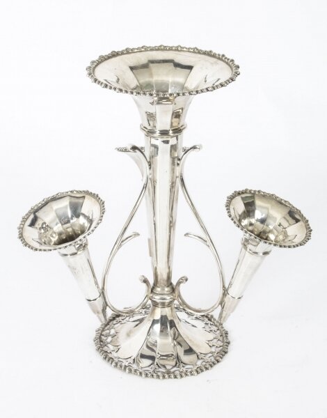 Antique Silver Plated Epergne Vase by Daniel & Arter 19th C | Ref. no. X0045 | Regent Antiques