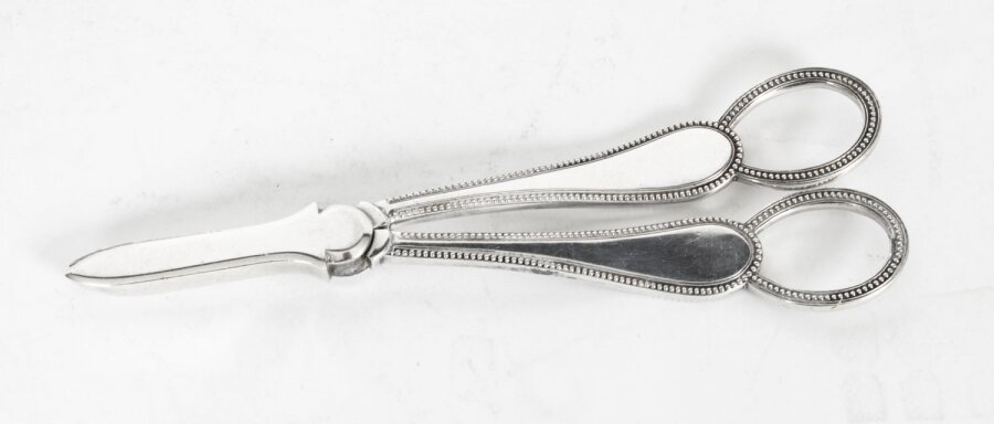 Antique Pair Silver Plate Grape Scissors by Martin Hall & Co C1910 | Ref. no. X0048 | Regent Antiques