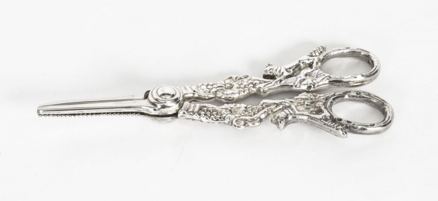 Antique Pair Silver Plate Grape Scissors 19th Century | Ref. no. X0049 | Regent Antiques