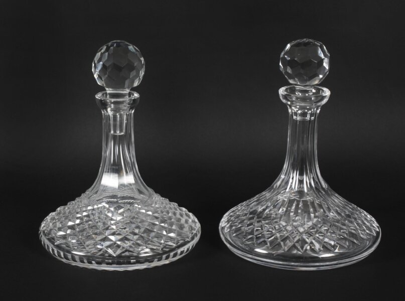Vintage Pair cut glass ship\'s decanters 20th Century | Ref. no. X0126a | Regent Antiques