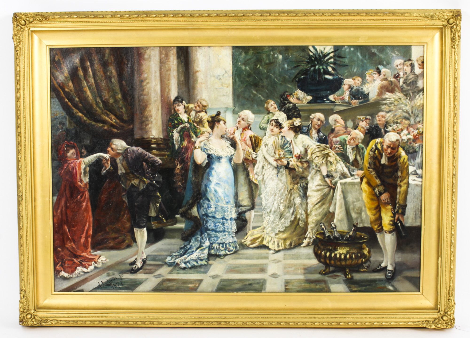 フランス アンティーク Oil painting 1955 油絵 Antique Oil Painting by | Ref. no. A2094 | Regent Antiques