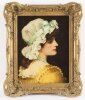 Antique Oil on Canvas Portrait Painting by Robert James Gordon RBA Late 19th C