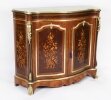 Antique French Purple Heart & Marquetry Side Cabinet 19th C