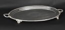 Antique Large German Oval Silver Plated Tray Peters Hamburg 19th C