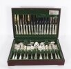 Vintage Canteen x 8 Silver Plated Cutlery Set Unused Mid 20th Century
