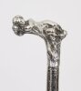 Antique Victorian Silver & Ebonized Walking Stick Dated 1890 19th C