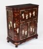 Vintage Japanese Burgundy Lacquered Cocktail Cabinet Dry Bar & Glasses 20th C Vintage Japanese Burgundy Lacquered Cocktail Cabinet Dry Bar & Glasses 20th C
