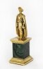 Antique Continental Gilt Bronze Malachite Sculpture Hamlet C 1870 Antique Continental Gilt Bronze Malachite Sculpture Hamlet C 1870