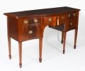 Vintage Flame Mahogany Sheraton Sideboard by William Tillman 20th C