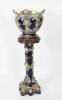 Antique Victorian Majolica Jardiniere on Stand C1860 19th C