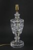 Vintage English Cut Glass Table Lamp Late 20th C
