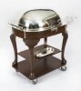 Antique Art Deco Drakes D6 Silver Plated Beef Carving Trolley C1930