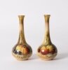 Antique Pair Royal Worcester Miniature Porcelain Vases William Ricketts 1924